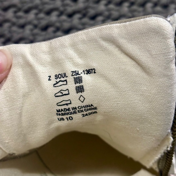 š Taos Z Soul Canvas Sneakers Side Zip Comfort Shoe - US 10 - Picture 7 of 7